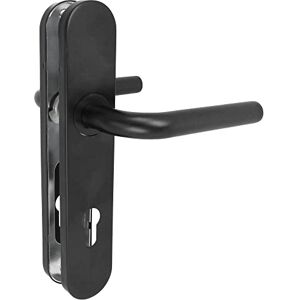 Amig Juego de Manillas con Placa de Polipropileno para Puertas 245 x 45 mm Cuadradillo de 8 mm Diseño Sencillo ideal para tu hogar u oficina Con Bocallave Acero y Polipropileno Negro Amig Juego de Manillas con Placa de Polipropileno para Puertas 245 x 45 mm Cuadradillo de 8 mm Diseño Sencillo ideal para tu hogar u oficina Con Bocallave Acero y Polipropileno Negro