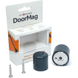 first4magnets DoorMag Imán plegable para puerta, tope de puerta e imán con pestillo, tornillos de fijación incluidos (gris antracita) first4magnets DoorMag Imán plegable para puerta, tope de puerta e imán con pestillo, tornillos de fijación incluidos (gris antracita)