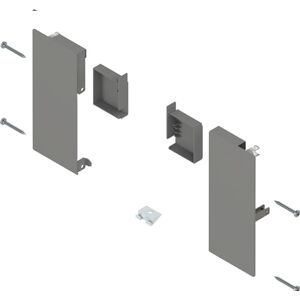 Blum MERIVOBOX Soporte frontal para cajón interior, altura K, color gris indio mate Blum MERIVOBOX Soporte frontal para cajón interior, altura K, color gris indio mate