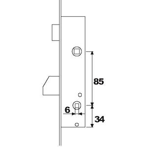 Tesa Assa Abloy 2214200AI Cerradura Monopunto De Palanca Basculante Para Perfiles metálicos Inoxidable Entrada 20 mm 2214 Tesa Assa Abloy 2214200AI Cerradura Monopunto De Palanca Basculante Para Perfiles metálicos Inoxidable Entrada 20 mm 2214