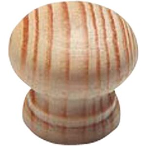 BULK HARDWARE BH03885 Pomo de madera de pino preperforado - Sin pintar - 60 mm Set de 10 BULK HARDWARE BH03885 Pomo de madera de pino preperforado - Sin pintar - 60 mm Set de 10