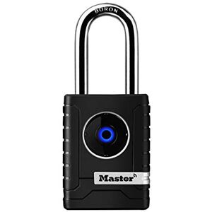 Master Lock Candado con conexión Bluetooth para uso privado o profesional, Estanco, Grillete largo Master Lock Candado con conexión Bluetooth para uso privado o profesional, Estanco, Grillete largo