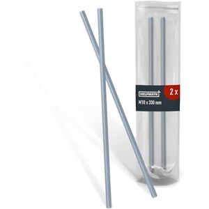 HELPMATE Varilla roscada de acero inoxidable M10 x 330mm - Barra roscada, Plata HELPMATE Varilla roscada de acero inoxidable M10 x 330mm - Barra roscada, Plata
