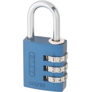 ABUS 145/30_AZUL Candado aluminio combinacion 30mm 3 dígitos azul ABUS 145/30_AZUL Candado aluminio combinacion 30mm 3 dígitos azul
