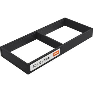 Blum AMBIA-LINE organizador de cajón en acero pintado en polvo ideal para cocina, baño y zona de día ampliable modularmente 42×20×5 cm con placa magnética Negro carbón Blum AMBIA-LINE organizador de cajón en acero pintado en polvo ideal para cocina, baño y zona de día ampliable modularmente 42×20×5 cm con placa magnética Negro carbón
