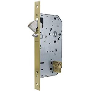 Tesa Assa Abloy Cerradura De Embutir Para Puertas De Madera Con Cilindro Latonado Entrada 60 mm, Frente Cuadrado 2038 Tesa Assa Abloy Cerradura De Embutir Para Puertas De Madera Con Cilindro Latonado Entrada 60 mm, Frente Cuadrado 2038