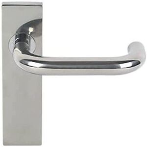 Carlisle Brass Tirador de puerta de seguridad en placa trasera de acero inoxidable brillante (compatible con DDA) Carlisle Brass Tirador de puerta de seguridad en placa trasera de acero inoxidable brillante (compatible con DDA)