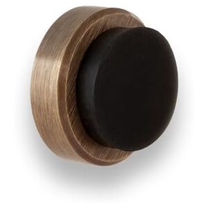 EVI Herrajes Tope de Puerta Adhesivo Instalación en Pared/Manilla Ø24x14mm Tamaño Discreto Latón Acabado Cuero Goma Negra Incluye Tornillo + Taco de Sujeción I-205/24CU EVI Herrajes Tope de Puerta Adhesivo Instalación en Pared/Manilla Ø24x14mm Tamaño Discreto Latón Acabado Cuero Goma Negra Incluye Tornillo + Taco de Sujeción I-205/24CU
