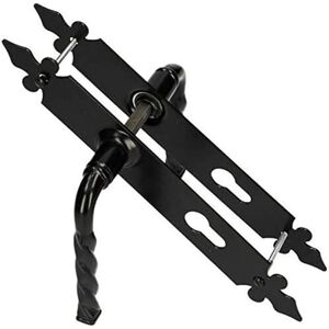 KOTARBAU ® Tirador de puerta de 90 mm PZ Tirador de puerta Manija de puerta Decorativa Negro Universal Para interior y exterior Hierro forjado Resistente a la oxidación KOTARBAU ® Tirador de puerta de 90 mm PZ Tirador de puerta Manija de puerta Decorativa Negro Universal Para interior y exterior Hierro forjado Resistente a la oxidación