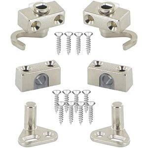 cyclingcolors Accesorios para cerradura españoleta armario guía gancho de cierre pasador de tope juegos completos cyclingcolors Accesorios para cerradura españoleta armario guía gancho de cierre pasador de tope juegos completos