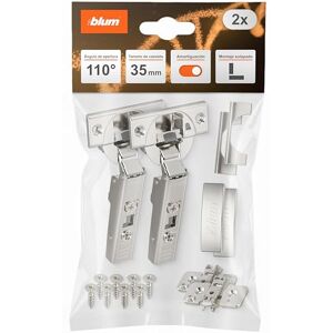 Blum CLIP TOP OTION - Bisagras excéntricas para muebles - 110° - Níquel Blum CLIP TOP OTION - Bisagras excéntricas para muebles - 110° - Níquel