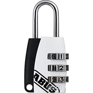 ABUS Candado de combinación 155/20 candado con carcasa de zinc fundido candado para maletas o taquillas con código numérico personalizable nivel de seguridad 3 blanco/negro ABUS Candado de combinación 155/20 candado con carcasa de zinc fundido candado para maletas o taquillas con código numérico personalizable nivel de seguridad 3 blanco/negro
