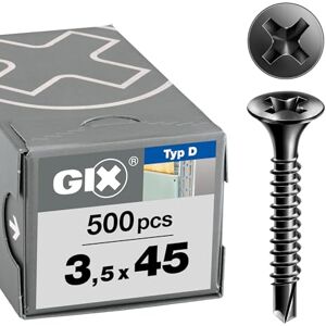 SPAX GIX-D Tornillos de montaje rápido (3,5 x 45 mm, 500 unidades) SPAX GIX-D Tornillos de montaje rápido (3,5 x 45 mm, 500 unidades)