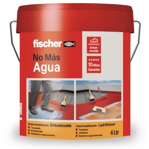 fischer Pintura impermeabilizante embaldosable 4L para terrazas, tejados, transitable, Blanco fischer Pintura impermeabilizante embaldosable 4L para terrazas, tejados, transitable, Blanco