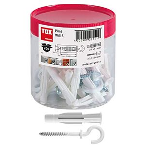 TOX Taco para ganchos Pirat Will-S con taco universal Trika en envase circular, 20 piezas, 01226111 TOX Taco para ganchos Pirat Will-S con taco universal Trika en envase circular, 20 piezas, 01226111