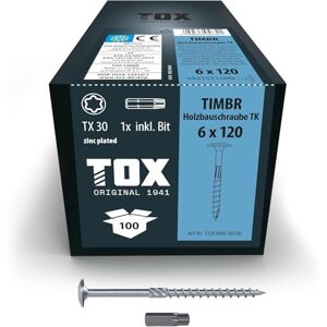 TOX - TIMBR TK 6,0 x 120 - Torx - Pan head - Tornillo de madera TOX - TIMBR TK 6,0 x 120 - Torx - Pan head - Tornillo de madera