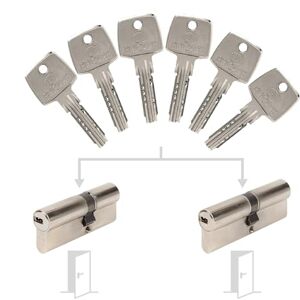 Bricard Paquete de 2 cilindros Astral entreabierto: 30+30 y 30+40 con 6 llaves. Bricard Paquete de 2 cilindros Astral entreabierto: 30+30 y 30+40 con 6 llaves.