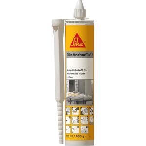 SIKA Adhesivo de anclaje - Anchorfix 2+ gris claro Para cargas medias y altas Acero corrugado, hormigón y pernos Fraguado rápido 300 ml SIKA Adhesivo de anclaje - Anchorfix 2+ gris claro Para cargas medias y altas Acero corrugado, hormigón y pernos Fraguado rápido 300 ml