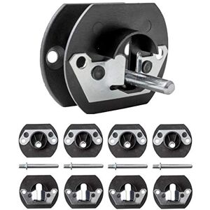 Conector de Sofá Ikea - 4 piezas - Negro - 70 mm Conector de Sofá Ikea - 4 piezas - Negro - 70 mm