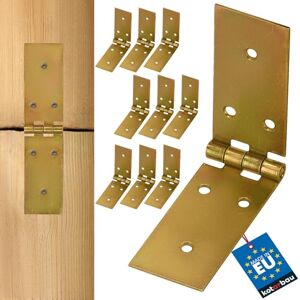 KOTARBAU Bisagras de Metal - 150 x 35 mm - 10 piezas - Para Armarios, Mesas, Guardarropas KOTARBAU Bisagras de Metal - 150 x 35 mm - 10 piezas - Para Armarios, Mesas, Guardarropas