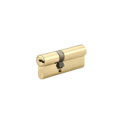 FTH Cilindro de cerradura de doble entrada 6G, 30x50mm, cilindro y llaves de latón, protección contra ganzas, perforación y arranque, 3 llaves planas reversibles FTH Cilindro de cerradura de doble entrada 6G, 30x50mm, cilindro y llaves de latón, protección contra ganzas, perforación y arranque, 3 llaves planas reversibles