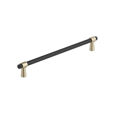Amerock Mergence 8-13/16 pulgadas (224mm) de centro a centro negro mate/dorado champán Herrajes para gabinete de cocina Herrajes para muebles Asa de cajón Amerock Mergence 8-13/16 pulgadas (224mm) de centro a centro negro mate/dorado champán Herrajes para gabinete de cocina Herrajes para muebles Asa de cajón