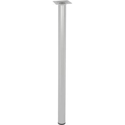 WAGNER Pata para Muebles/Pata de Mesa/pie para Muebles Classic Retro – Ø 30 x 500 mm, Placa atornillable integrada de 60 x 60 mm, Rosca Interior Ø 10 mm, Acero pulverizado, Aluminio Plateado – WAGNER Pata para Muebles/Pata de Mesa/pie para Muebles Classic Retro – Ø 30 x 500 mm, Placa atornillable integrada de 60 x 60 mm, Rosca Interior Ø 10 mm, Acero pulverizado, Aluminio Plateado –
