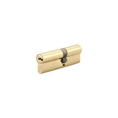 FTH Cilindro de cerradura de doble entrada 6G, 35x45mm, cilindro y llaves de latón, protección contra ganzas, perforación y arranque, 3 llaves planas reversibles FTH Cilindro de cerradura de doble entrada 6G, 35x45mm, cilindro y llaves de latón, protección contra ganzas, perforación y arranque, 3 llaves planas reversibles