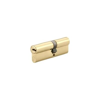 FTH Cilindro de cerradura de doble entrada 6G, 40x50mm, cilindro y llaves de latón, protección contra ganzas, perforación y arranque, 3 llaves planas reversibles FTH Cilindro de cerradura de doble entrada 6G, 40x50mm, cilindro y llaves de latón, protección contra ganzas, perforación y arranque, 3 llaves planas reversibles
