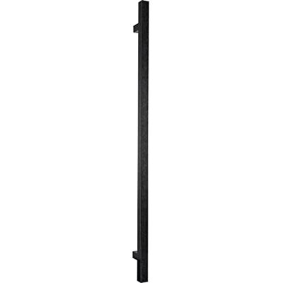HALCÖ HT Tirador de puerta (1400 mm, mango de barra para puertas de madera y cristal, acero galvanizado negro pasivado), color plateado HALCÖ HT Tirador de puerta (1400 mm, mango de barra para puertas de madera y cristal, acero galvanizado negro pasivado), color plateado