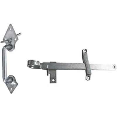Connex Juego de herrajes para puerta (5 piezas, con grillete galvanizado, picaporte, bisagra para puertas, tiradores y puertas) Connex Juego de herrajes para puerta (5 piezas, con grillete galvanizado, picaporte, bisagra para puertas, tiradores y puertas)