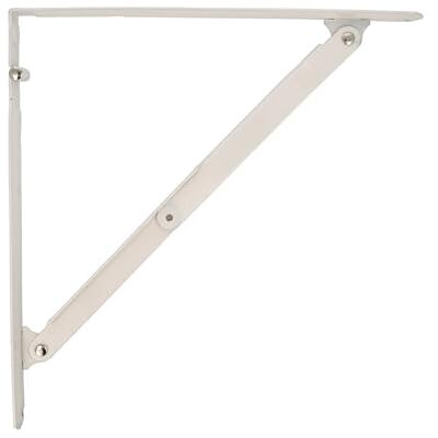 Amig Escuadra Plegable 00 x 00 mm Palomilla Para Baldas y Estanterías de Pared Carga Máxima 75 Kg Instalación Mediante Tornillos y Tirafondos Acero Blanco Amig Escuadra Plegable 00 x 00 mm Palomilla Para Baldas y Estanterías de Pared Carga Máxima 75 Kg Instalación Mediante Tornillos y Tirafondos Acero Blanco