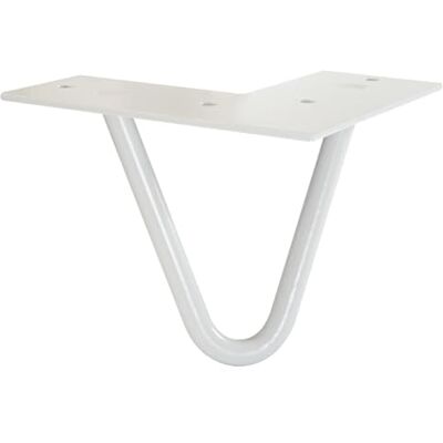 WAGNER Hairpin Leg 12821601 Pata para Muebles (12 x 12 x 10 cm, Acero con Recubrimiento de Polvo, 12 x 12 x 10 cm, Patas cónicas/inclinadas, Placa de atornillado integrada) WAGNER Hairpin Leg 12821601 Pata para Muebles (12 x 12 x 10 cm, Acero con Recubrimiento de Polvo, 12 x 12 x 10 cm, Patas cónicas/inclinadas, Placa de atornillado integrada)
