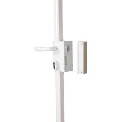 Bricard Cerradura vertical multipunto, 3 puntos, blanco, tiro recto, fabricado en Francia Bricard Cerradura vertical multipunto, 3 puntos, blanco, tiro recto, fabricado en Francia