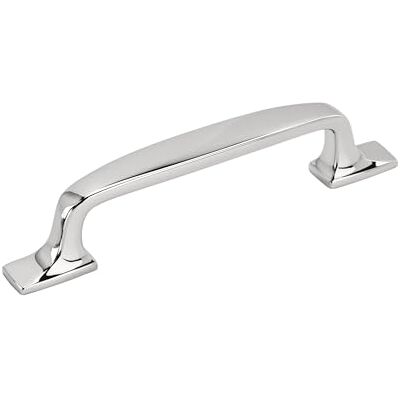 Amerock Tirador de gabinete, cromo pulido, 3-0.75 pulgadas (96 mm) de centro a centro, Highland Ridge, paquete de 1 unidad, tirador de cajón, asa de cajón, herrajes para gabinete Amerock Tirador de gabinete, cromo pulido, 3-0.75 pulgadas (96 mm) de centro a centro, Highland Ridge, paquete de 1 unidad, tirador de cajón, asa de cajón, herrajes para gabinete