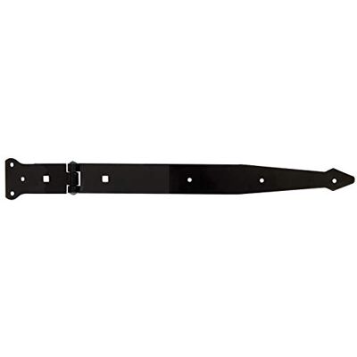 Alberts GAH- Elemento de puertas (Banda: 400 x 45 mm/bisagra: 101 x 63 mm), color: pintura negro Alberts GAH- Elemento de puertas (Banda: 400 x 45 mm/bisagra: 101 x 63 mm), color: pintura negro