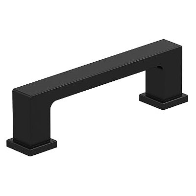 Amerock Tirador, Matte Black, 3 inch (76mm) Center-to-Center Amerock Tirador, Matte Black, 3 inch (76mm) Center-to-Center