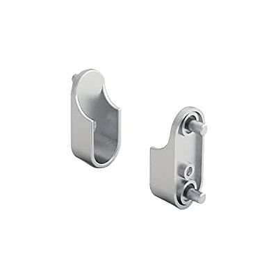 Hettich Amari 200-Soporte para Barra de Ropa, diseño de zamak, Plata Hettich Amari 200-Soporte para Barra de Ropa, diseño de zamak, Plata