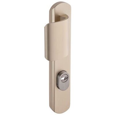 Vachette Set de manija de puerta sobre placa Sécumax Up – Versión puerta de palo, entre ejes de 195 mm – Montaje fácil – de aluminio, protector de cilindro de acero inoxidable ajustable de 5 mm Vachette Set de manija de puerta sobre placa Sécumax Up – Versión puerta de palo, entre ejes de 195 mm – Montaje fácil – de aluminio, protector de cilindro de acero inoxidable ajustable de 5 mm