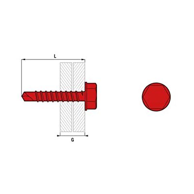 Scell-it Caja de 250 tornillos autoperforantes THT – 5,5 x 25 mm – Montaje 15 mm – THT8-55025 Scell-it Caja de 250 tornillos autoperforantes THT – 5,5 x 25 mm – Montaje 15 mm – THT8-55025