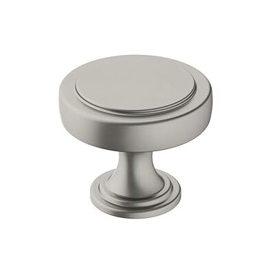 Amerock Pomo para gabinete, níquel satinado, 38 mm de diámetro, superado, 1 unidad, perilla de cajón, accesorios para gabinete Amerock Pomo para gabinete, níquel satinado, 38 mm de diámetro, superado, 1 unidad, perilla de cajón, accesorios para gabinete