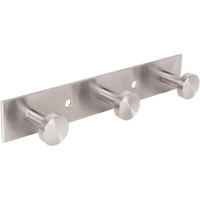 Cofan Perchero de pared con 3, 4 o 5 ganchos Acero inoxidable 304 Acabado: satinado Colgador de pared para baños, entradas, cocinas, pasillos, dormitorios (1, 3 Pomos (15,6 x 2,7 x 2,8 cm)) Cofan Perchero de pared con 3, 4 o 5 ganchos Acero inoxidable 304 Acabado: satinado Colgador de pared para baños, entradas, cocinas, pasillos, dormitorios (1, 3 Pomos (15,6 x 2,7 x 2,8 cm))
