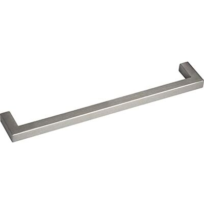 Unbekannt GRIMME Euros Tirador para armario (202 mm, acero inoxidable cepillado), color plateado Unbekannt GRIMME Euros Tirador para armario (202 mm, acero inoxidable cepillado), color plateado