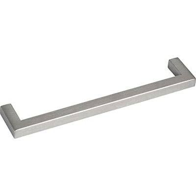 Unbekannt GRIMME Euros Tirador para armario (170 mm, acero inoxidable cepillado), color plateado Unbekannt GRIMME Euros Tirador para armario (170 mm, acero inoxidable cepillado), color plateado