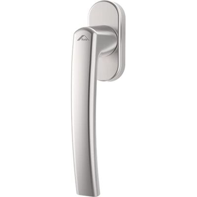 Roto Mango estándar con logotipo, plata natural, longitud de la barra: 43 mm. Roto Mango estándar con logotipo, plata natural, longitud de la barra: 43 mm.