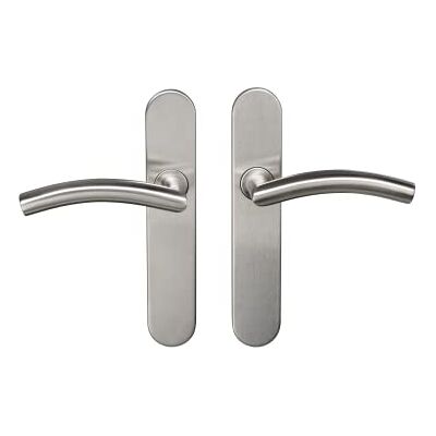 Bricard Kickstand Juego de manijas de acero inoxidable en placa Tempo Disco para puerta de inodoro (cerradura e indicador), cuadrado clásico de 7 mm con resorte de arrastre (x2) Bricard Kickstand Juego de manijas de acero inoxidable en placa Tempo Disco para puerta de inodoro (cerradura e indicador), cuadrado clásico de 7 mm con resorte de arrastre (x2)