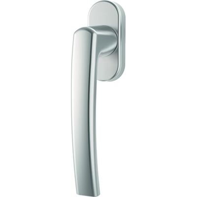 Roto Tirador de ventana Line plata natural con tornillos, pasador cuadrado 7 x 37 mm Roto Tirador de ventana Line plata natural con tornillos, pasador cuadrado 7 x 37 mm