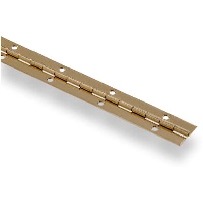 Hardware Essentials The Hillman GroupThe Hillman Group 36 x 1-1/2" Bisagra continua superficie soporte – Pin fijo – acabado de latón 1 paquete Hardware Essentials The Hillman GroupThe Hillman Group 36 x 1-1/2" Bisagra continua superficie soporte – Pin fijo – acabado de latón 1 paquete
