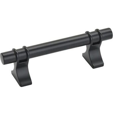 Amerock Tirador de gabinete, negro mate, 3 pulgadas (76 mm) de centro a centro, Davenport, paquete de 1 unidad, tirador de cajón, asa de cajón, herrajes para gabinete Amerock Tirador de gabinete, negro mate, 3 pulgadas (76 mm) de centro a centro, Davenport, paquete de 1 unidad, tirador de cajón, asa de cajón, herrajes para gabinete