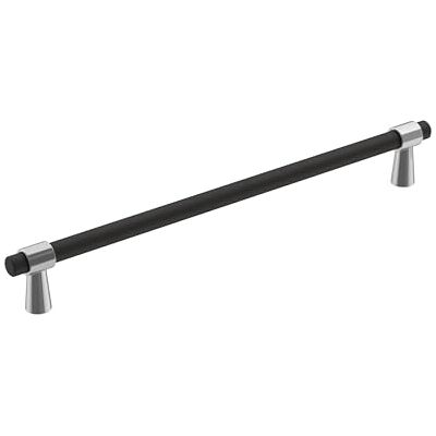 Amerock Mango de gabinete Cromo pulido/negro mate 8-13/16 pulgadas (224 mm) de centro a centro Fusión paquete de 1 unidad Jaladera de cajón Asa de gabinete Herrajes para gabinete Amerock Mango de gabinete Cromo pulido/negro mate 8-13/16 pulgadas (224 mm) de centro a centro Fusión paquete de 1 unidad Jaladera de cajón Asa de gabinete Herrajes para gabinete